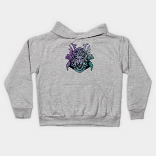 tiger samurai Kids Hoodie